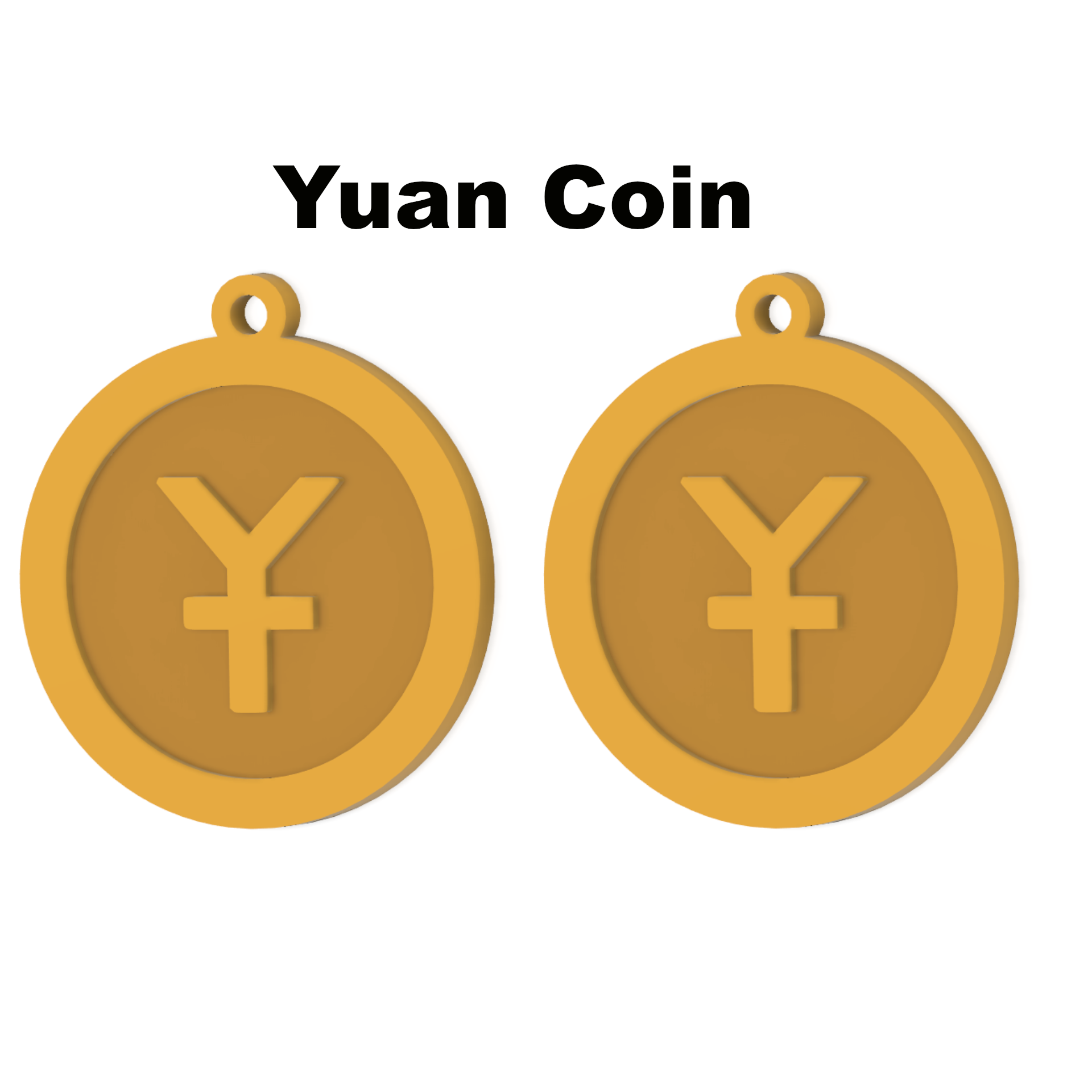 Yuan Coin Earrings for 3D Printing ?